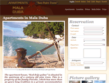 Tablet Screenshot of maladuba-apartments.com